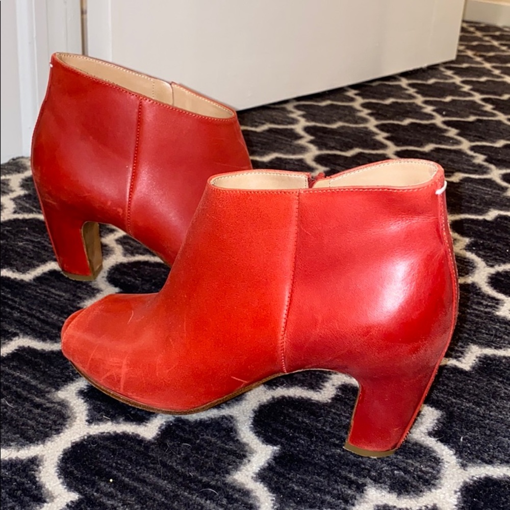 Maison Martin Margiela red booties